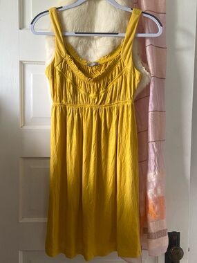 dELiA*s y2k Mustard Yellow Babydoll Sundress M